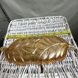 Marigold Iridescent Carnival Glass Indiana Glass co serving tray
